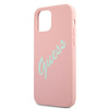 Guess GUHCP12SLSVSPG iPhone 12 mini5,4" różowo zielony/green pink hardcase Silicone Vintage