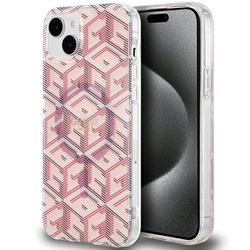 GUESS GUHMP15MHGCUSTGP IPHONE 15 PLUS / 14 PLUS 6.7 "PINK / PINK HARDCASE IML GCUBE MAGSAFE