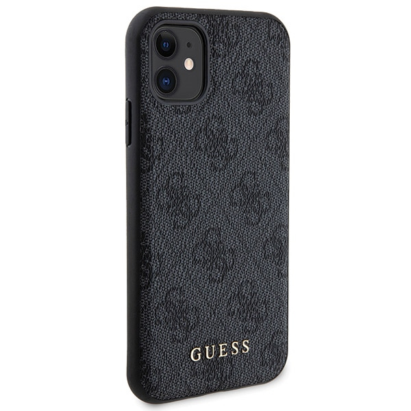 Zestaw Guess GUBPM5N614GEMGK iPhone11 6.1" hardcase + Powerbank 5000mAh MagSafe czarny/black 4G Metal Logo