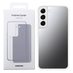 Samsung Galaxy S22 Frame Cover Phone Case - White Damaged packaging