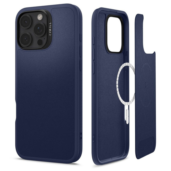 Etui Spigen Cyrill Kajuk MagSafe na iPhone 16 Pro - granatowe
