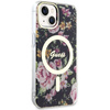 GUESS GUHMP14MHCFWSK IPHONE 14 PLUS / 15 PLUS 6.7" CZARNY/BLACK HARDCASE FLOWER MAGSAFE