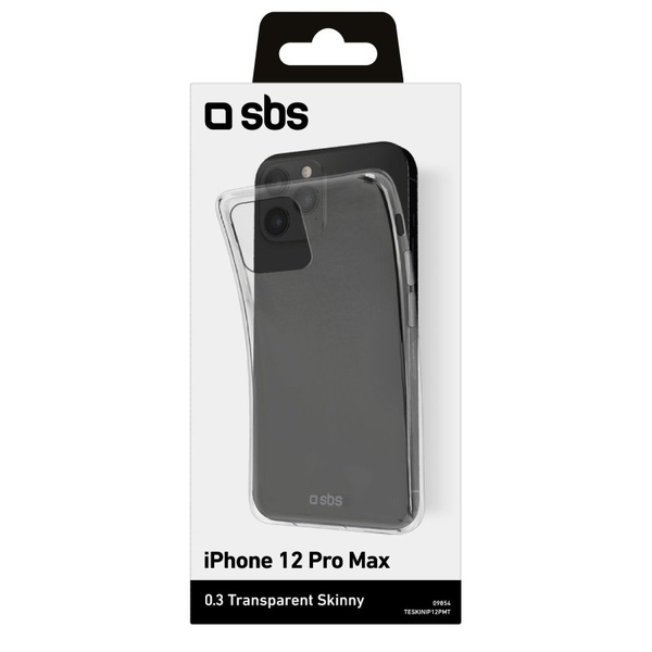 SBS Skinny Clear Cover Transparent, for iPhone 12 Pro Max