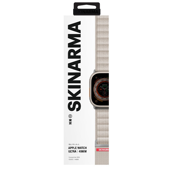 Skinarma pasek Kobu Apple Watch Ultra     49/45/44mm kość słoniowa/ivory