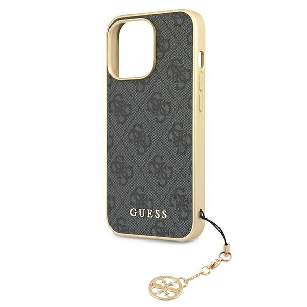 Guess GUHCP13XGF4GGR iPhone 13 Pro Max6,7" szary/grey hardcase 4G Charms Collection