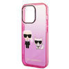 KARL LAGERFELD KLHCP14LTGKCP IPHONE 14 PRO 6,1" HARDCASE RÓŻOWY/PINK GRADIENT IKONIK KARL & CHOUPETTE