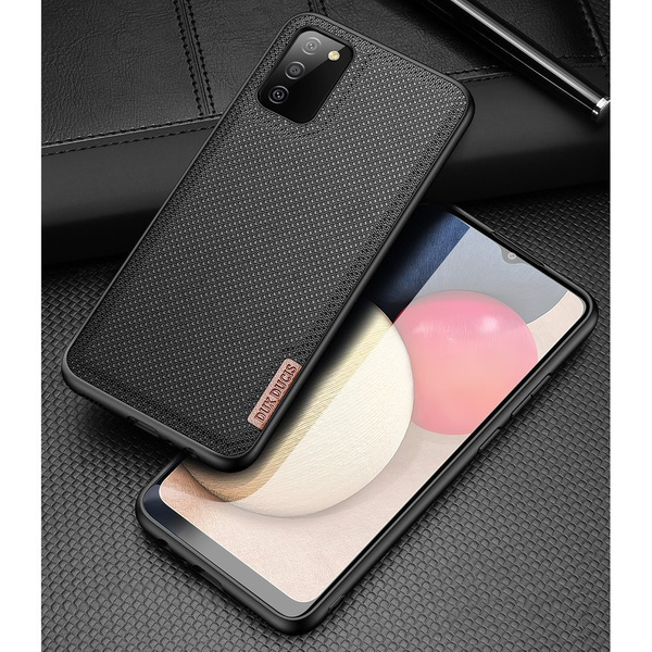 DUX DUCIS FINO CASE COVERED WITH NYLON MATERIAL FOR SAMSUNG GALAXY A02S EU BLACK