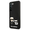 KARL LAGERFELD KLHCS22SSKCK S22 S901 HARDCASE CZARNY/BLACK SILICONE KARL & CHUPETTE