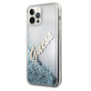 Guess GUHCP12LGLVSBL iPhone 12 Pro Max6,7" niebieski/blue hardcase Glitter Vintage Script
