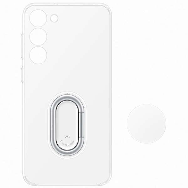 Samsung Clear Gadget Case for Samsung Galaxy S23+ cover ring holder stand transparent (EF-XS916CTEGWW)