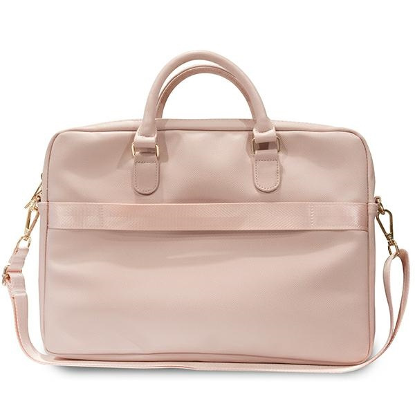 Guess Torba GUCB15ZPGSTEGP 16"różowy/pink Triangle 4G