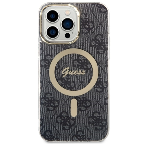 Guess GUHMP14XH4STK iPhone 14 Pro Max6.7" czarny/black hardcase 4G MagSafe