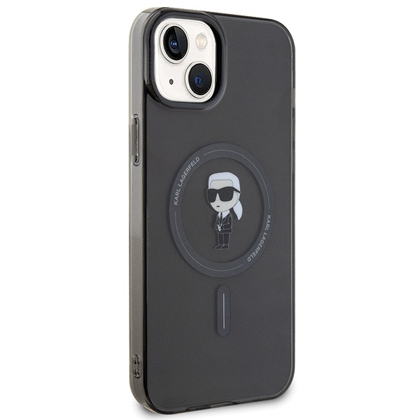Etui Karl Lagerfeld IML Ikonik MagSafe na iPhone 15 Plus - przezroczyste