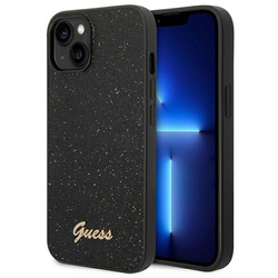 Guess GUHCP14MHGGSHK iPhone 14 Plus / 15 Plus 6.7" czarny/black hard case Glitter Script