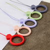 SILICONE LANYARD FOR THE PHONE DIAMOND RING PENDANT FOR A FINGER YELLOW