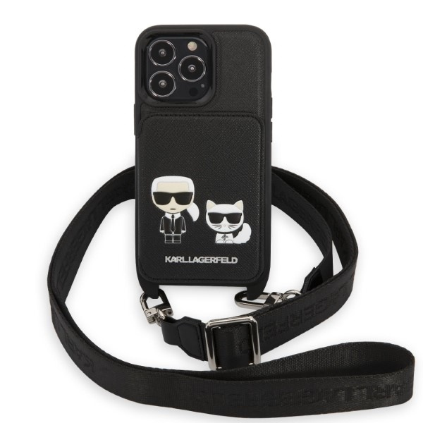 KARL LAGERFELD KLHCP13XSAKCHSK IPHONE 13 PRO MAX 6.7 "HARDCASE SAFFIANO KARL & CHUPETTE EMBOSSED