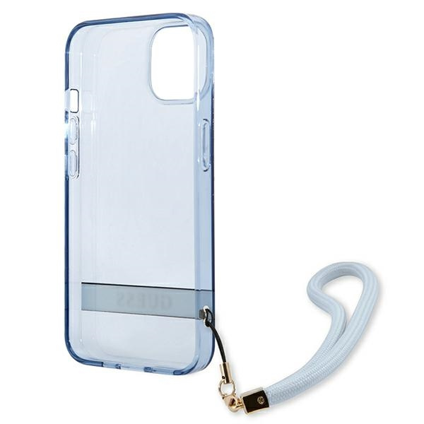 Guess GUHCP13MHTSGSB iPhone 13 / 14 / 156.1" niebieski/blue hardcase Translucent Strap
