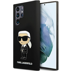 KARL LAGERFELD KLHCS24LSNIKBCK S24 ULTRA S928 HARDCASE CZARNY/BLACK SILICONE IKONIK