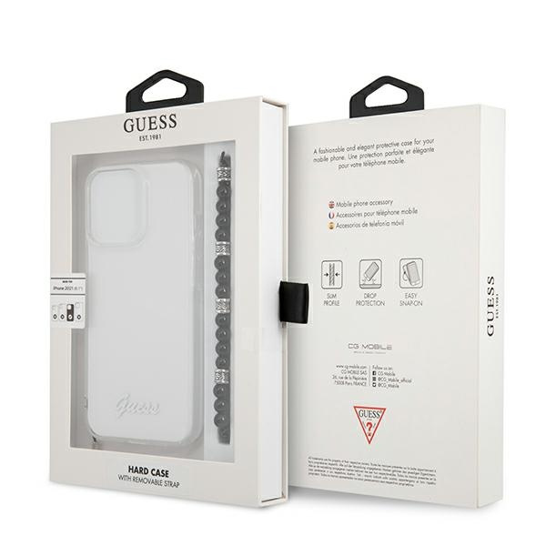 Guess GUHCP13XKPSBK iPhone 13 Pro Max6,7" Transparent hardcase Black Pearl