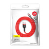Kabel Baseus Cafule Cable CAMKLF-B09 USB-A / micro USB 2.4A 1 m - czerwony