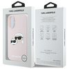 Karl Lagerfeld KLHMP16SSKCHPPLP iPhone 16 różowy/pink HC MagSafe Sil Double Heads Print