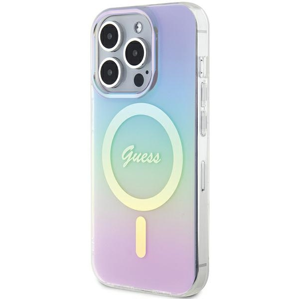 Guess GUHMP15LHITSU iPhone 15 Pro 6.1" fioletowy/purple hardcase IML Iridescent MagSafe