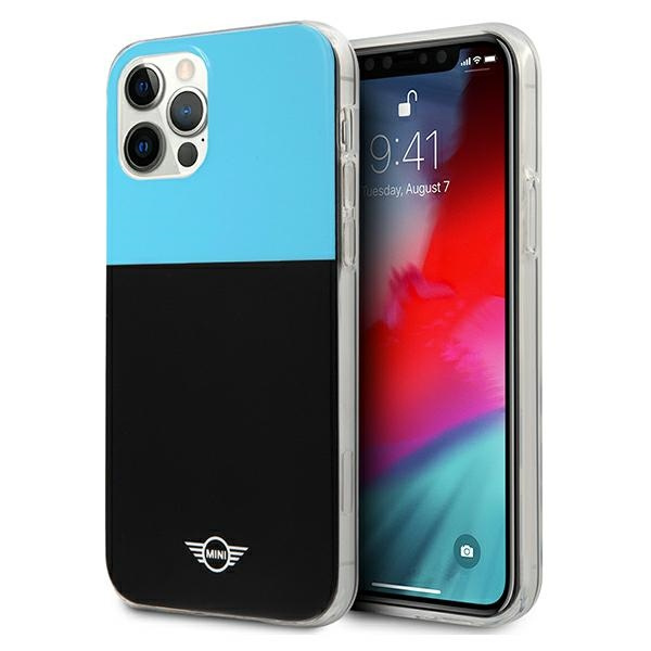 MINI MIHCP12MPCUCBLB IPHONE 12/12 PRO 6,1" NIEBIESKI/BLUE HARD CASE COLOR BLOCK