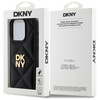 DKNY DKHCP15LPQDSLK iPhone 15 Pro 6.1"   czarny/black Quilted Stack Logo