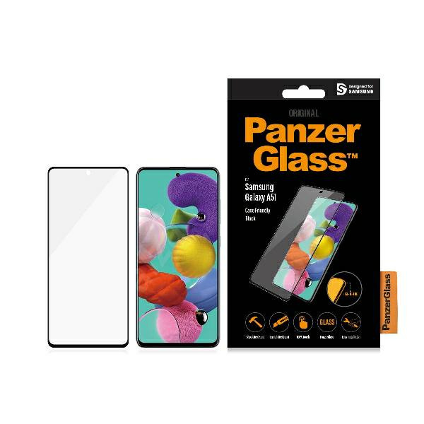 PANZERGLASS PRO TEMPERED GLASS E2E REGULAR SAMSUNG A51 CASE FRIENDLY BLACK