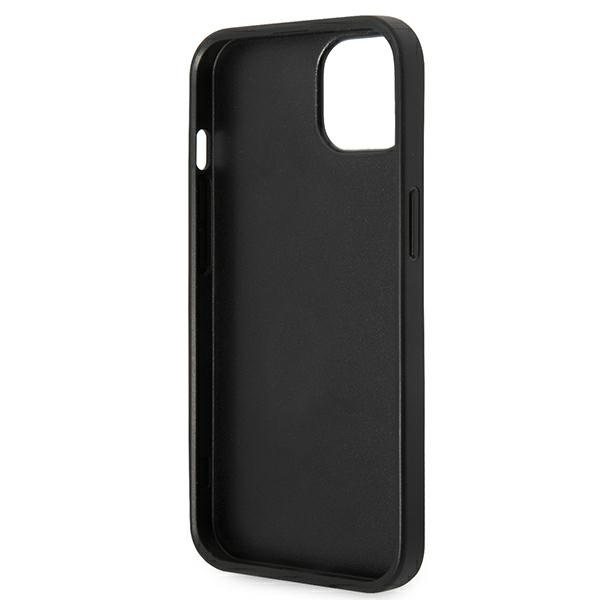 KARL LAGERFELD KLHCP14SSAPKHG IPHONE 14 / 15 / 13 6,1" SREBRNY/SILVER HARDCASE SAFFIANO KARL`S HEAD PATCH