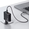 USAMS Ład. siec. 2xUSB-C+1xUSB T52PD140W PD Fast Charging US-CC168 + kabel U82 USB-C/USB-C US-SJ581 240W czarny/black UM Series UMXLOGTC01