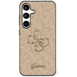 Etui Guess Fixed Glitter Big 4G Metal    Logo do Samsung Galaxy S25+ złoty