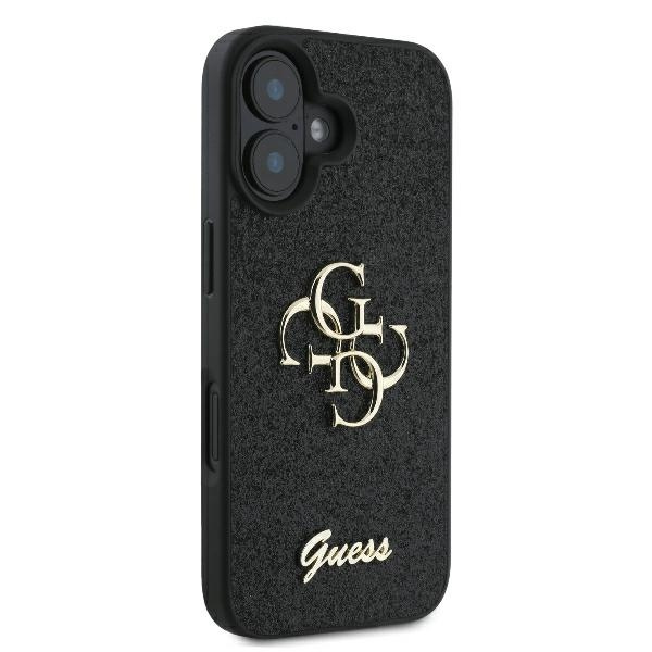 Guess GUHCP16MHG4SGK iPhone 16 Plus 6.7" czarny/black hardcase Fixed Glitter Big 4G