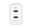JELLICO wall charger C106 GaN PD 45W 2xUSB-C + cable USB-C - USB-C White