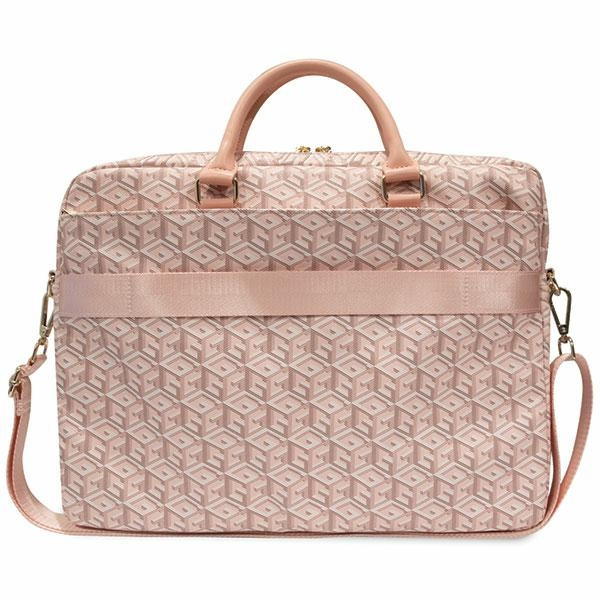 Guess Torba GUCB15HGCFSEP 16"różowy/pink GCube Stripes