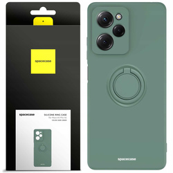 Spacecase Etui Silicone Ring Poco X5 Pro 5G dark green