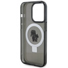 Etui Karl Lagerfeld Ring Stand Karl&Choupettte MagSafe do iPhone 15 Pro Max - czarne