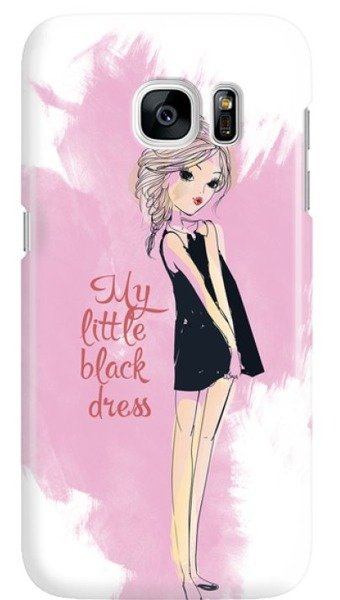 FUNNY CASE ETUI NADRUK MY LITTLE BLACK DRESS SAMSUNG GALAXY S7