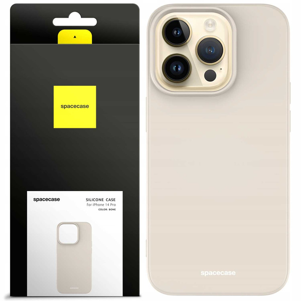 Spacecase Etui Silicone Case iPhone 14 Pro bone