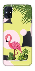 CaseGadget ETUI NADRUK FLAMING I KWIATY SAMSUNG GALAXY M51