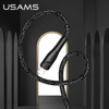 USAMS Kabel pleciony U41 lightning 1m2A czarny/black SJ391USB01 (US-SJ391) Fast Charge