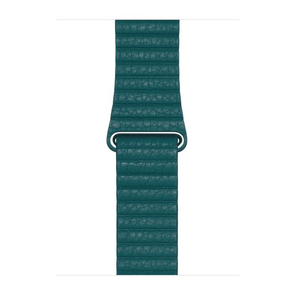 Apple Opaska skórzana w kolorze pawiego pióra do koperty 44mm / 45mm / 46mm / 49mm - rozmiar M, oryginalna plomba,  MXPM2ZM/A 
