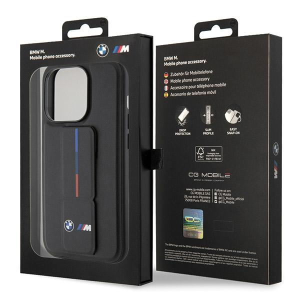 Etui BMW Grip Hot Stamp na iPhone 15 Pro - czarne