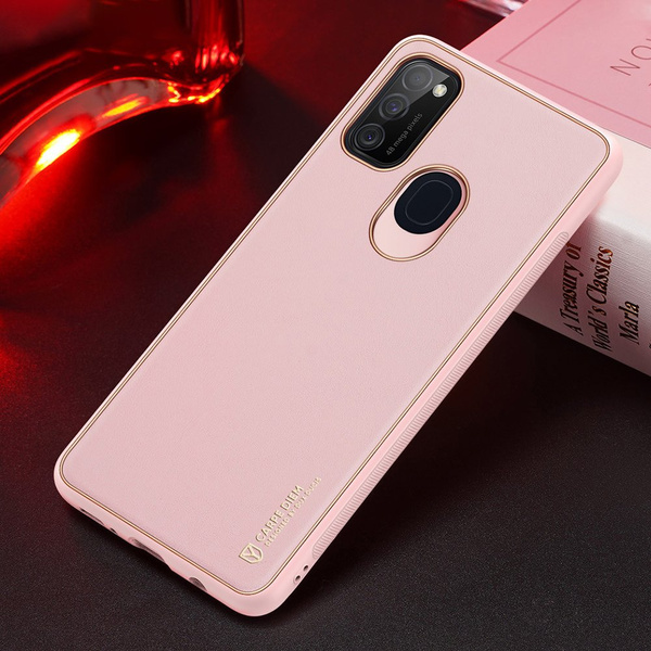 DUX DUCIS YOLO ELEGANT CASE MADE OF SOFT TPU AND PU LEATHER FOR SAMSUNG GALAXY M30S PINK