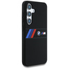 Etui BMW Silicone Middle Tricolor         Stripes MagSafe do Samsung Galaxy S25 czarny