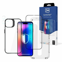 Zestaw 3mk Comfort Set 4 in 1 na iPhone 14 Pro Max - etui, 2x szkło, ramka aplikacyjna