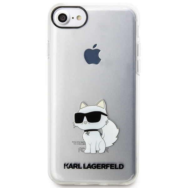 KARL LAGERFELD KLHCI8HNCHTCT IPHONE 7/8/ SE 2020 / SE 2022 TRANSPARENT HARDCASE IKONIK CHOUPETTE