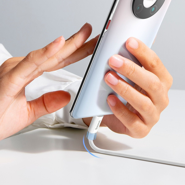 Baseus Superior Series kabel do szybkiego ładowania USB-A - USB-C 100W 480Mb/s 2m biały