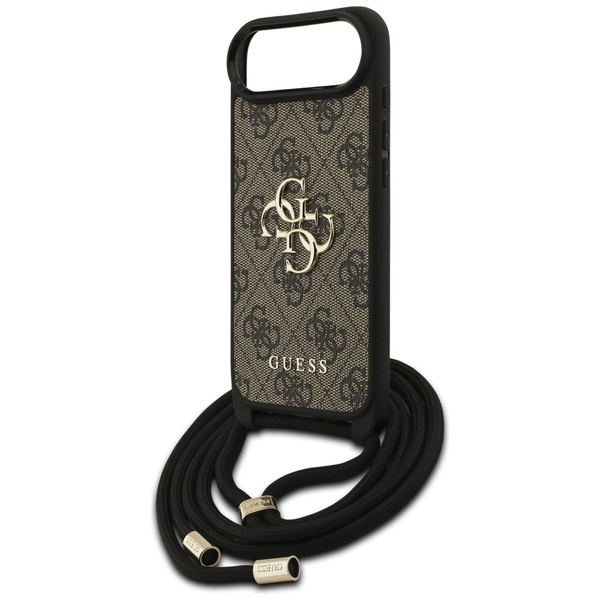 Etui Guess 4G Big Logo Cord Stap         Crossbody do iPhone Air brązowy