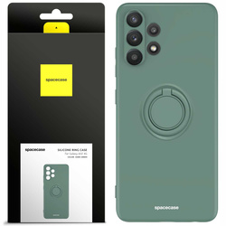 Spacecase Etui Silicone Ring Galaxy A32 4G dark green